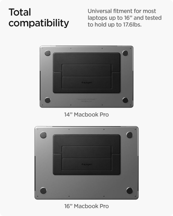 Spigen Slim Fold Laptop Ständer Höhenverstellbar, Selbstklebender Laptopständer, Faltbar und rutschf