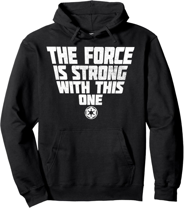 Star Wars Empire The Force Is Strong Light Text Pullover Hoodie