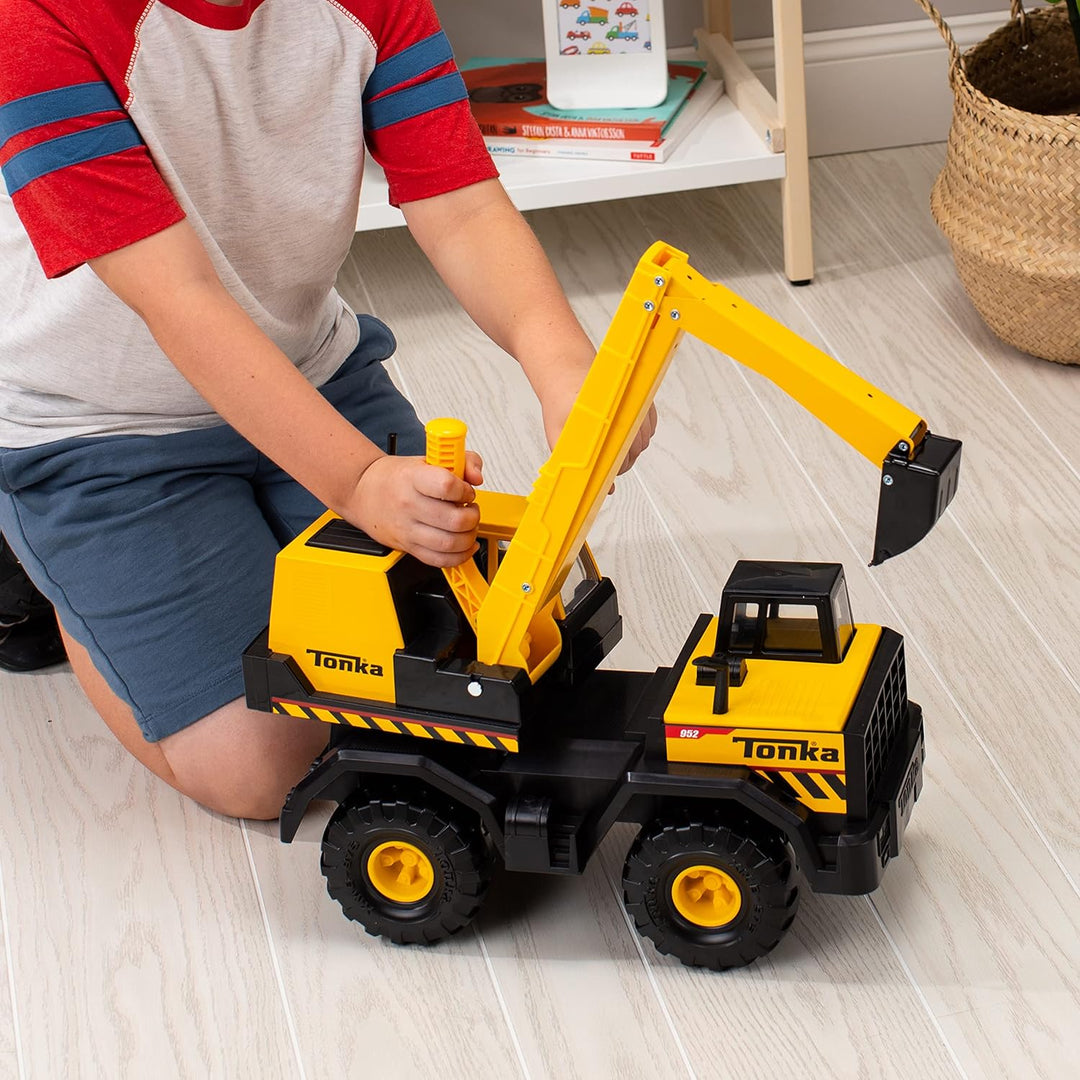 Robuster Riesen-Bagger, Tonka, Konstruktionsspielzeug für Kinder, Spielzeugfahrzeug für kreatives Sp