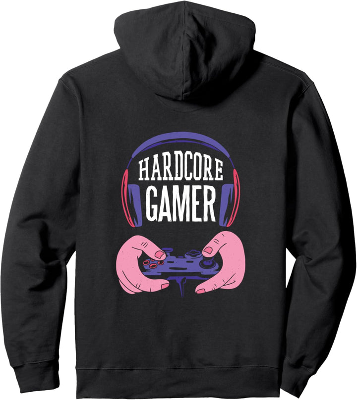 Hardcore Gamer cooler Gaming Nerd, Geek Pullover Hoodie
