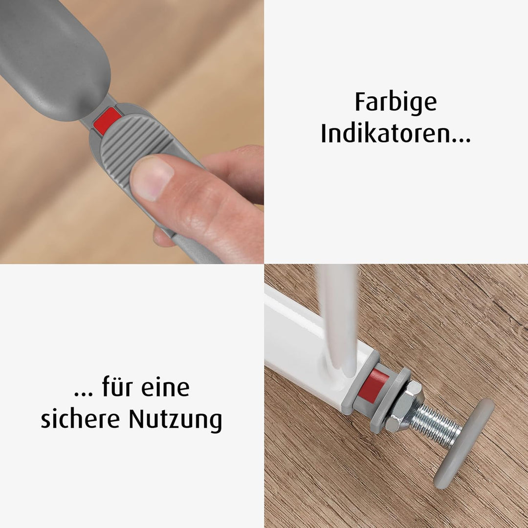 reer Türgitter und Treppengitter Basic zum Klemmen, kein Bohren, stabiler Halt, Durchgangsbreite 75-