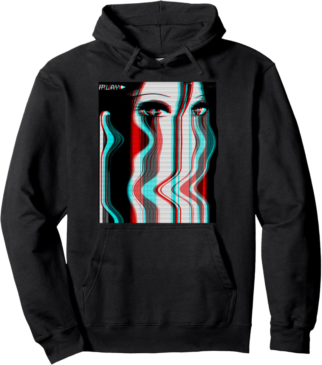 Sad Anime Girl Eboy Egirl Harajuku Vaporwave Aesthetic Otaku Pullover Hoodie