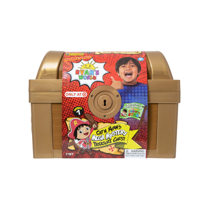 Ryan's World BK00755 Ryans Mega Mystery Treasure Truhe Mega Mystery, Mega Mystery Schatztruhe