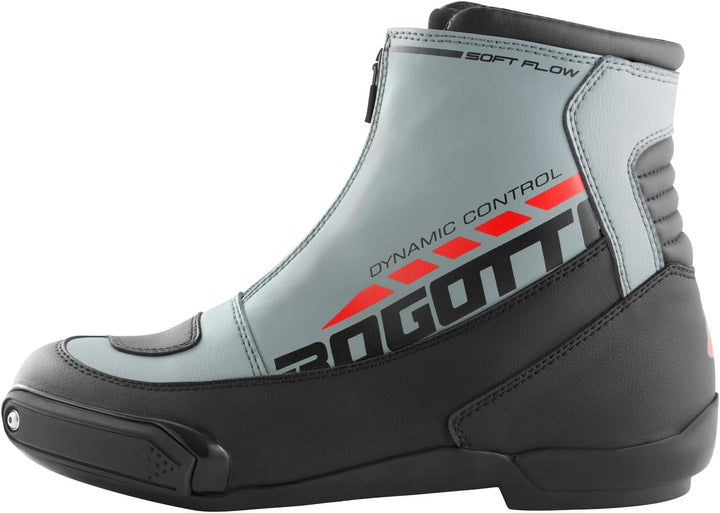 Bogotto Lap Motorradschuhe, grau/rot, 36 36 EU Grau Rot, 36 EU Grau Rot