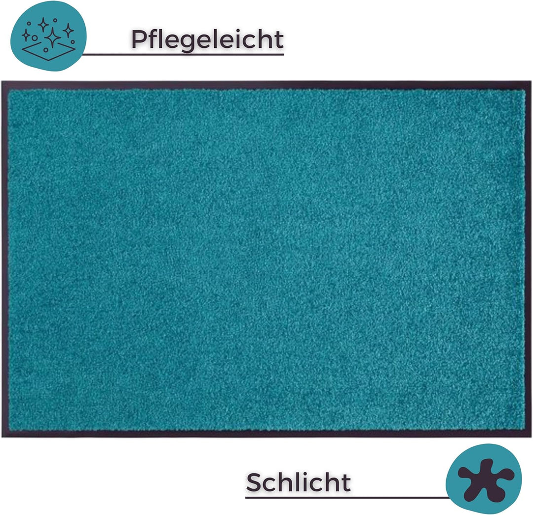 Hanse Home Fussmatte (S-XXL) 60x90cm – 12 Farben – Fussmatte Outdoor Schmutzfangmatte Türmatte Wasch