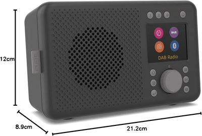 Pure Elan Connect tragbares DAB+ Radio mit Bluetooth 5 (DAB/DAB+ und UKW Radio TFT Farbdisplay 20 Se