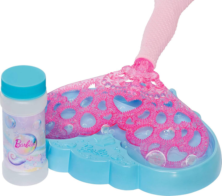 Barbie Bubble Sparkle Meerjungfrau-Puppe mit Seifenblasenfläschchen und -lösung, Tablett und Bürste,