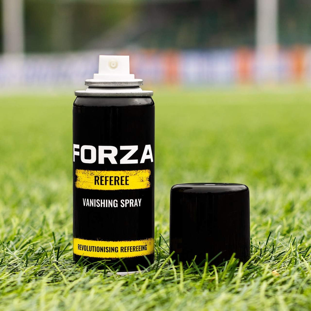 FORZA Fussball-Schiedsrichter-Verschwindungsspray – Nicht permanenter Schaumspray – Holster optional