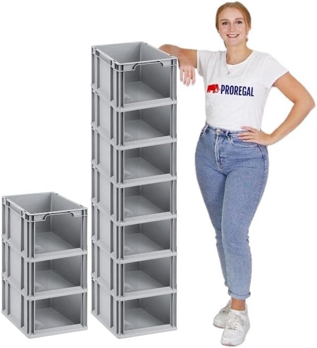 PROREGAL Eurobox NextGen Store | HxBxT 22x30x40cm | 20 Liter | Front offen | Eurobehälter, Transport