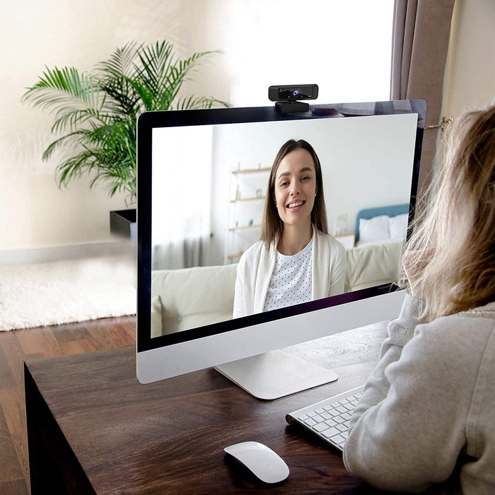 j5create USB Streaming Webcam - 1080P HD mit 360° Rotation, High Fidelity Mikrofon, ideal für Skype,