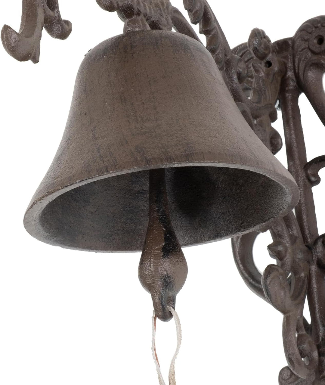Moritz Gusseisen Wandglocke verziert mit Ornamenten Glocke Türglocke 29 cm Höhe Hausglocke antik Sti