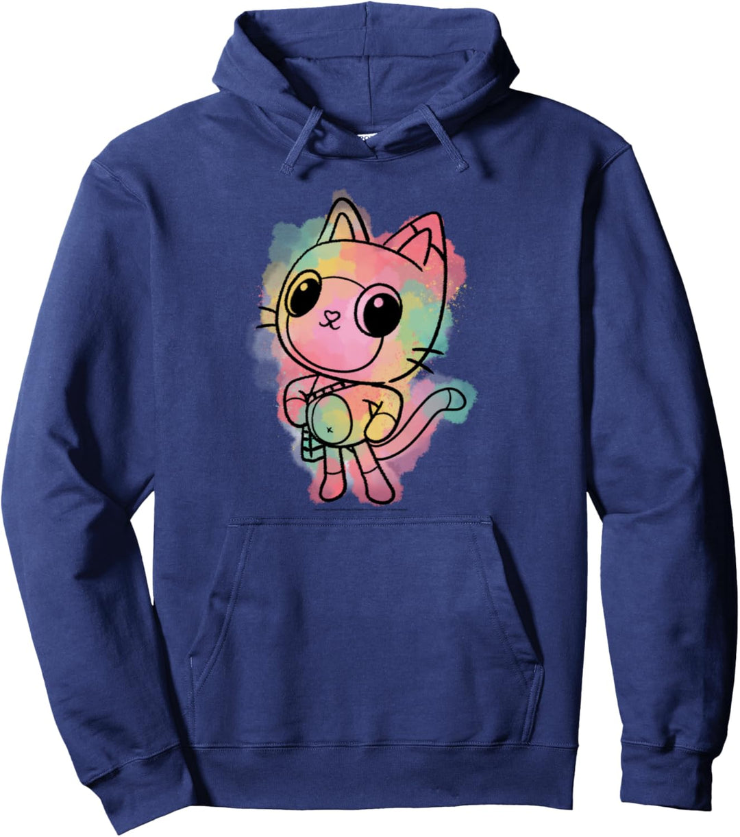 Gabby's Dollhouse Big Pandy Paws Watercolor Sketch Pullover Hoodie