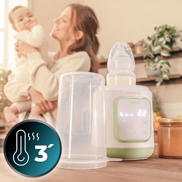 Cecotec Flaschenwärmer Nana BabyCare Single BottleWarmer, 4 Modi, Flaschenkorb, BPA-frei, sicher zum