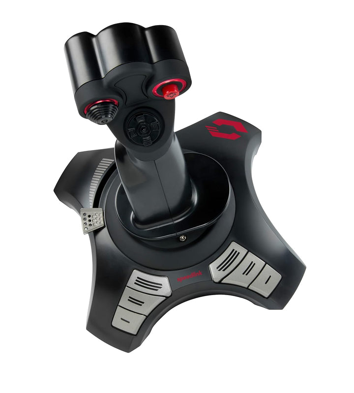 Speedlink PHANTOM HAWK Flight Stick - Joystick für PC/ Computer, Controller für Simulator-Spiele, US