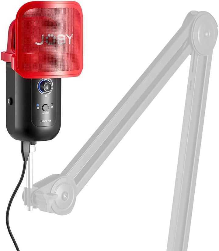 JOBY Wavo POD USB-Kondensatormikrofon für PC, Streaming USB Mikrofon, Gaming Podcasts, mit Stummscha
