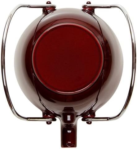 Staub 1650087 Teekanne/Wasserkessel, rund 16,5 cm, 1,15 L mit mattschwarzer Emaillierung Im Inneren