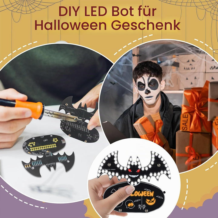 Löt Bausatz, Fledermaus LED Licht Löten Übungssatz, DIY Electronic Kits für Anfänger, Lehr und Lerna