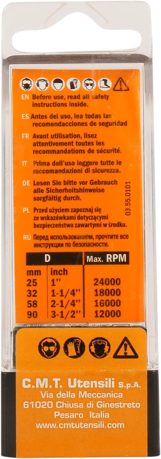 CMT Orange Tools 938.254.11 – Erdbeere R. Concavo mit rodam. HM S 8 D 25.4 R 6.4