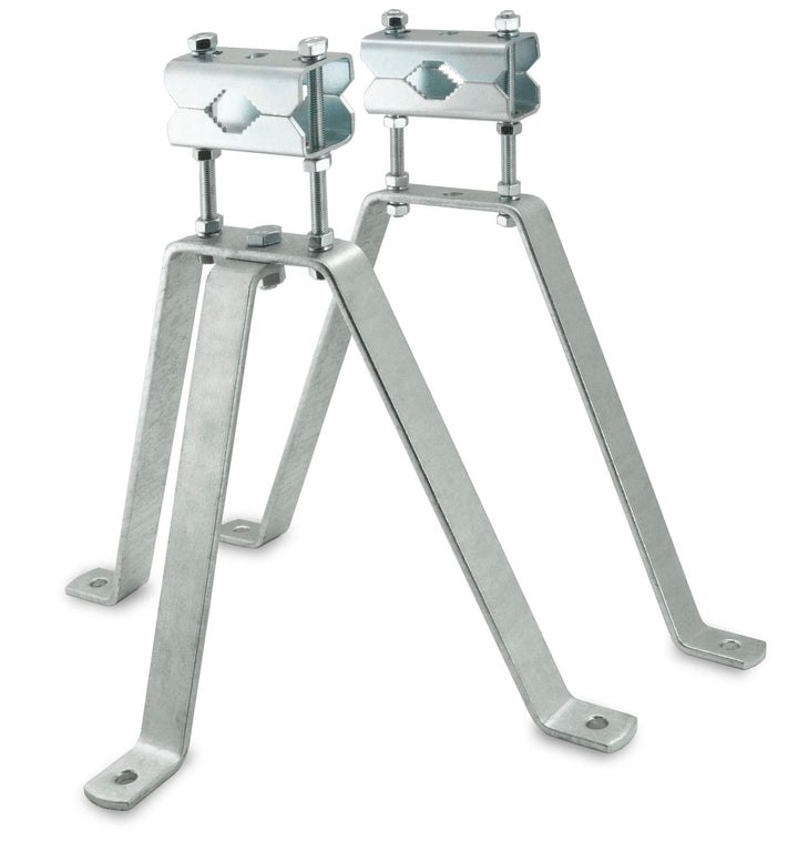 SKT MN03 Sat Mastbügel-Set Wandabstand 30 cm Mauerhalterung für Antennen-Mast feuerverzinkt 30 cm Wa