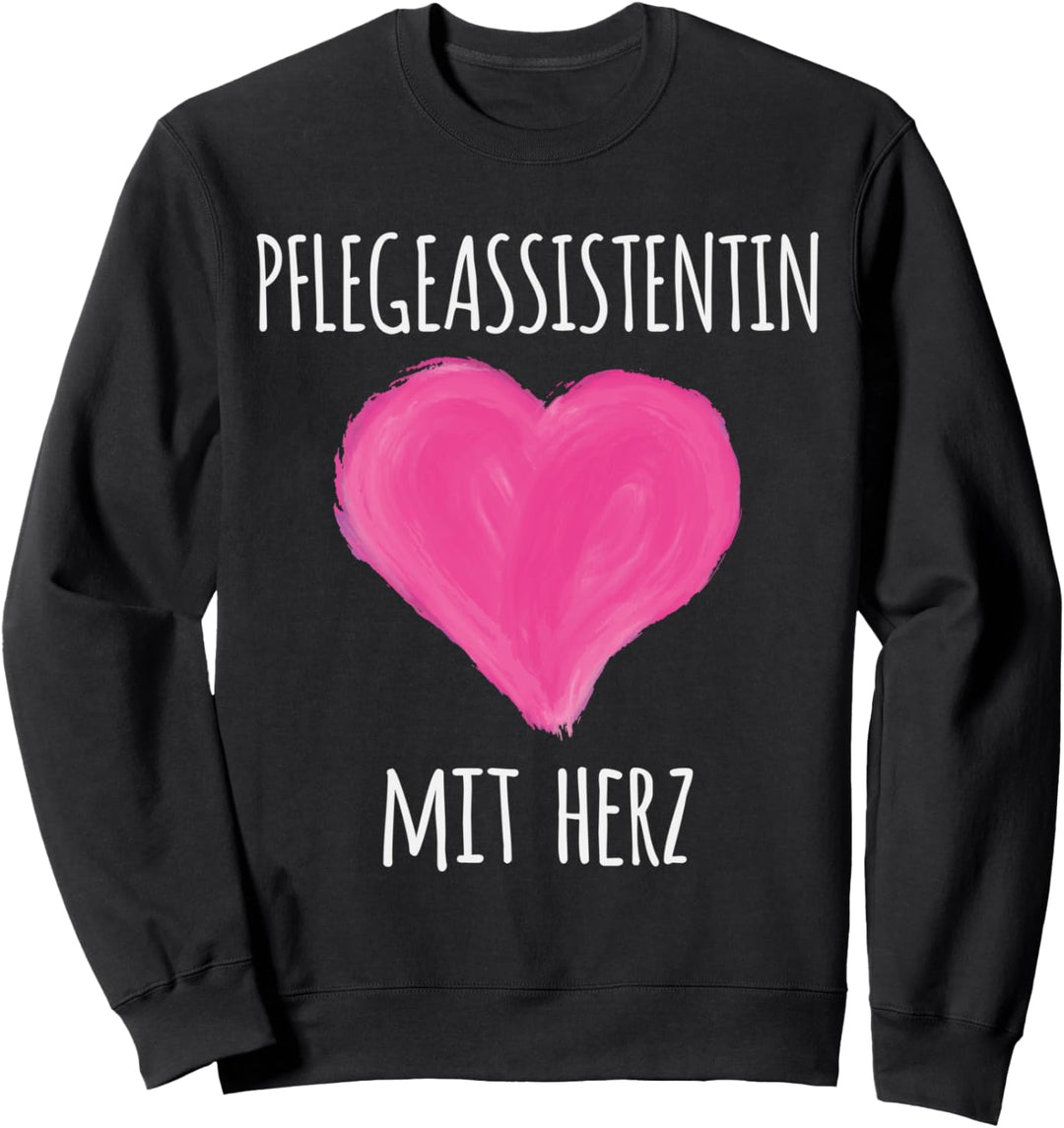 Pflegeassistentin Mit Herz Pflegerin Sweatshirt