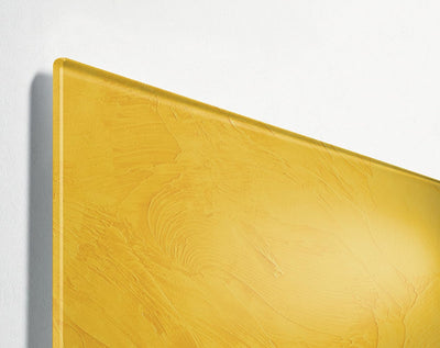 SIGEL GL393 Premium Glas-Magnettafel 60x40 cm, gelb, Design Yellow Structure, matt, nicht spiegelnd,