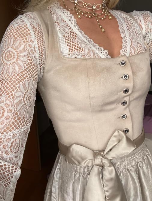 Dirndlwelle Dirndlbluse Damen Trachtenbluse Dirndl Bluse Damen Dirndlbluse Spitze Dirndlbluse weiss