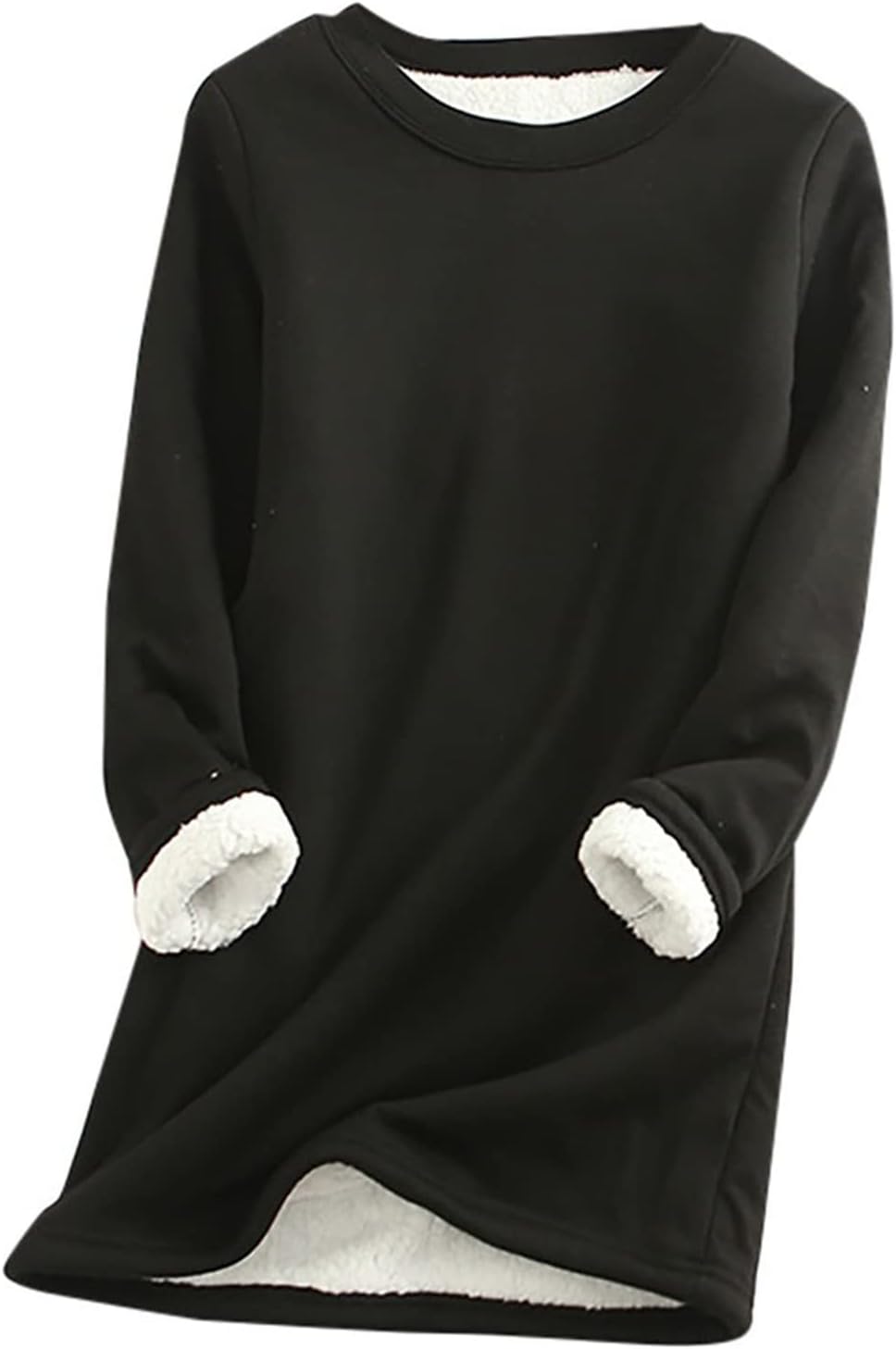 Hausanzug Warm Damen Fleece Winter Gefüttert Zweiteiler Hausanzug Damen Innenfell Teddyfleece Warmer