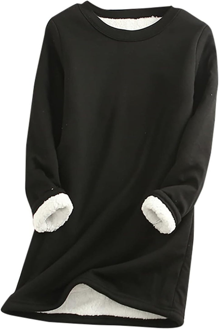 Hausanzug Warm Damen Fleece Winter Gefüttert Zweiteiler Hausanzug Damen Innenfell Teddyfleece Warmer