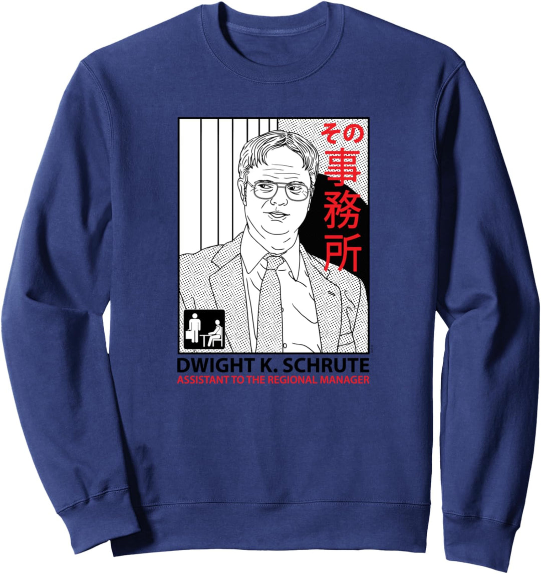 The Office Dwight Grinsen Grafik der Roman Sweatshirt