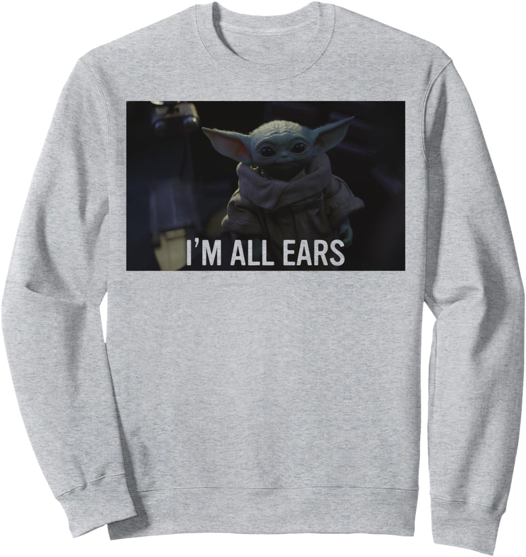 Star Wars The Mandalorian The Child I'm All Ears Frame Sweatshirt