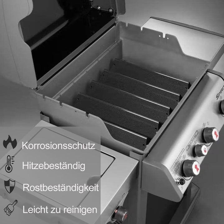 7636 Flavorizer Bars für Weber Spirit 300 Grill, 38,8CM Aromaschienen für Weber Spirit E310 E320 E33