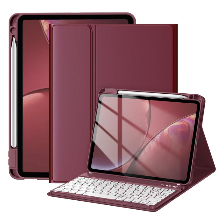Hülle mit Tastatur für iPad Air 11 Zoll M3 2025 M2 2024/Air 5 Generation 2022 4. 2020 10,9 Zoll, Mag