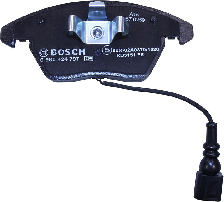 Bosch BP938 Bremsbeläge - Vorderachse - ECE-R90 Zertifizierung - vier Bremsbeläge pro Set Single, Si