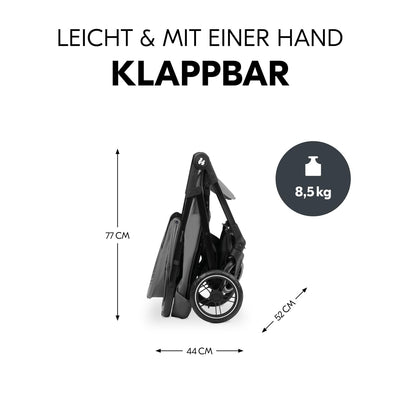 hauck Buggy Shop N Care für Kinder ab Geburt bis 22 kg mit Liegefunktion, Getränkehalter und Snack T