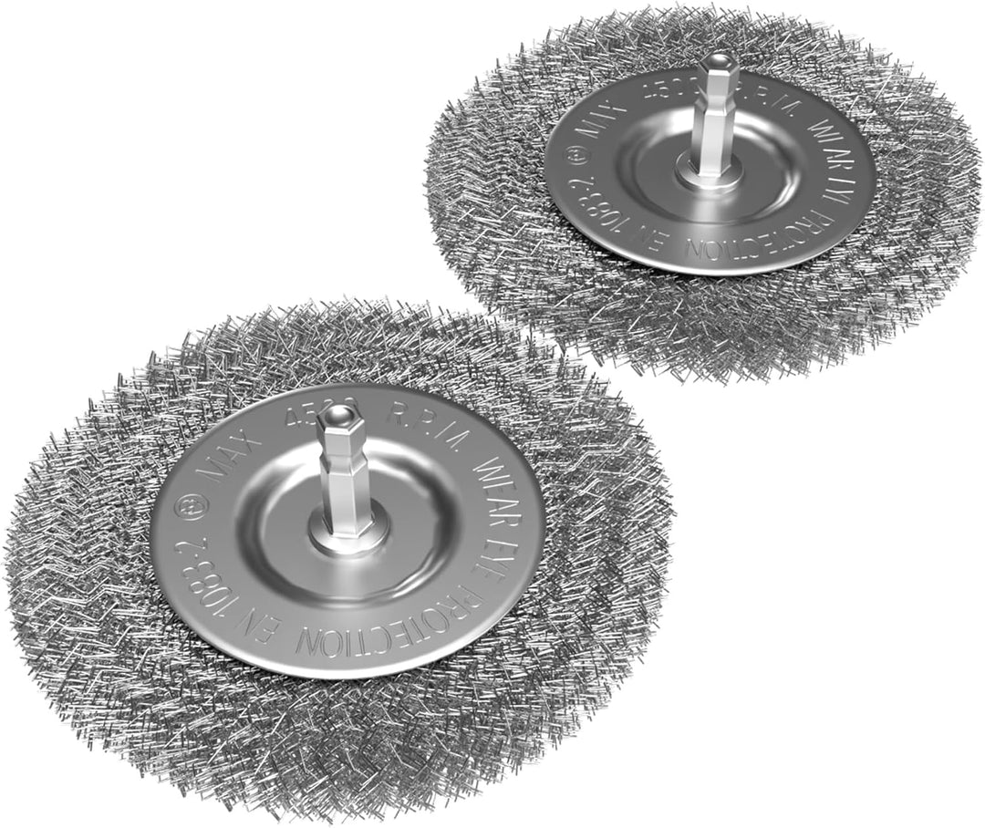 Ersatz Fugenbürste Metall Bürsten 2er Set zur Entfernung von Unkraut und Moos zwischen Fugen und Ste