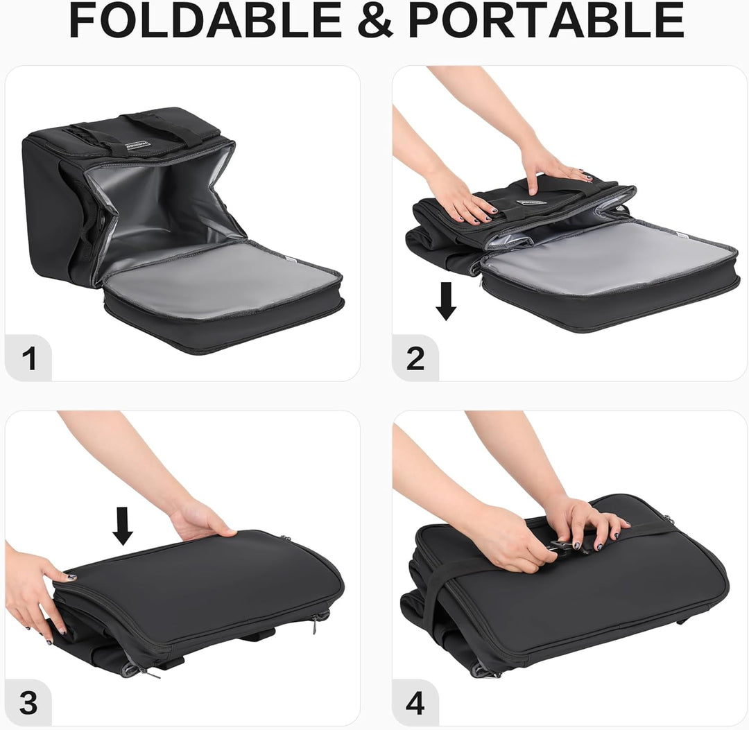 Hulongo Kühltasche Isoliert Kühltasche Wasserdicht Picknick Doppel-Thermotasche für Camping, Reisen,