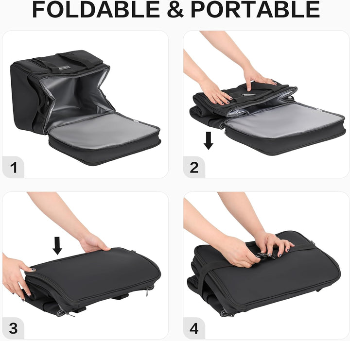 Hulongo Kühltasche Isoliert Kühltasche Wasserdicht Picknick Doppel-Thermotasche für Camping, Reisen,