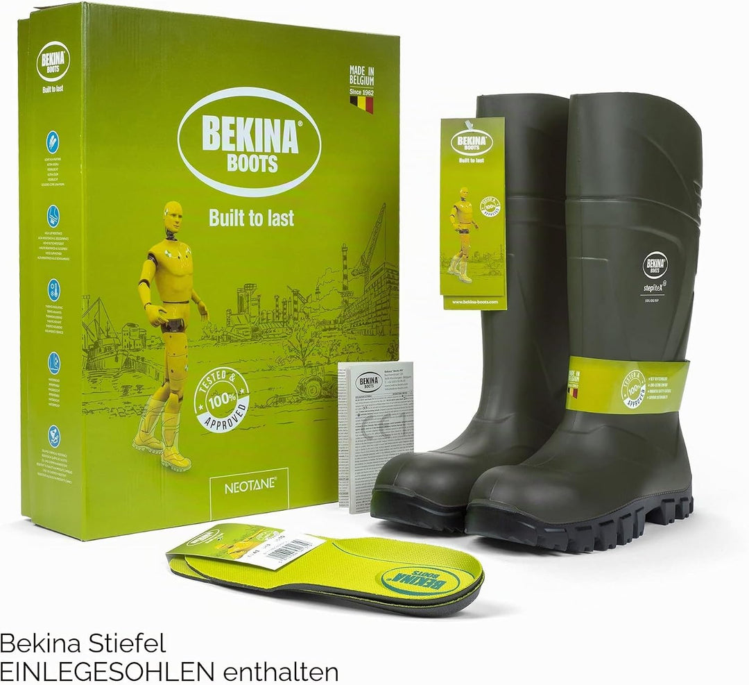 Bekina Steplite X S5 Robuste Sicherheitsstiefel für Herren und Damen mit Stahlkappe und Stahlsohle,