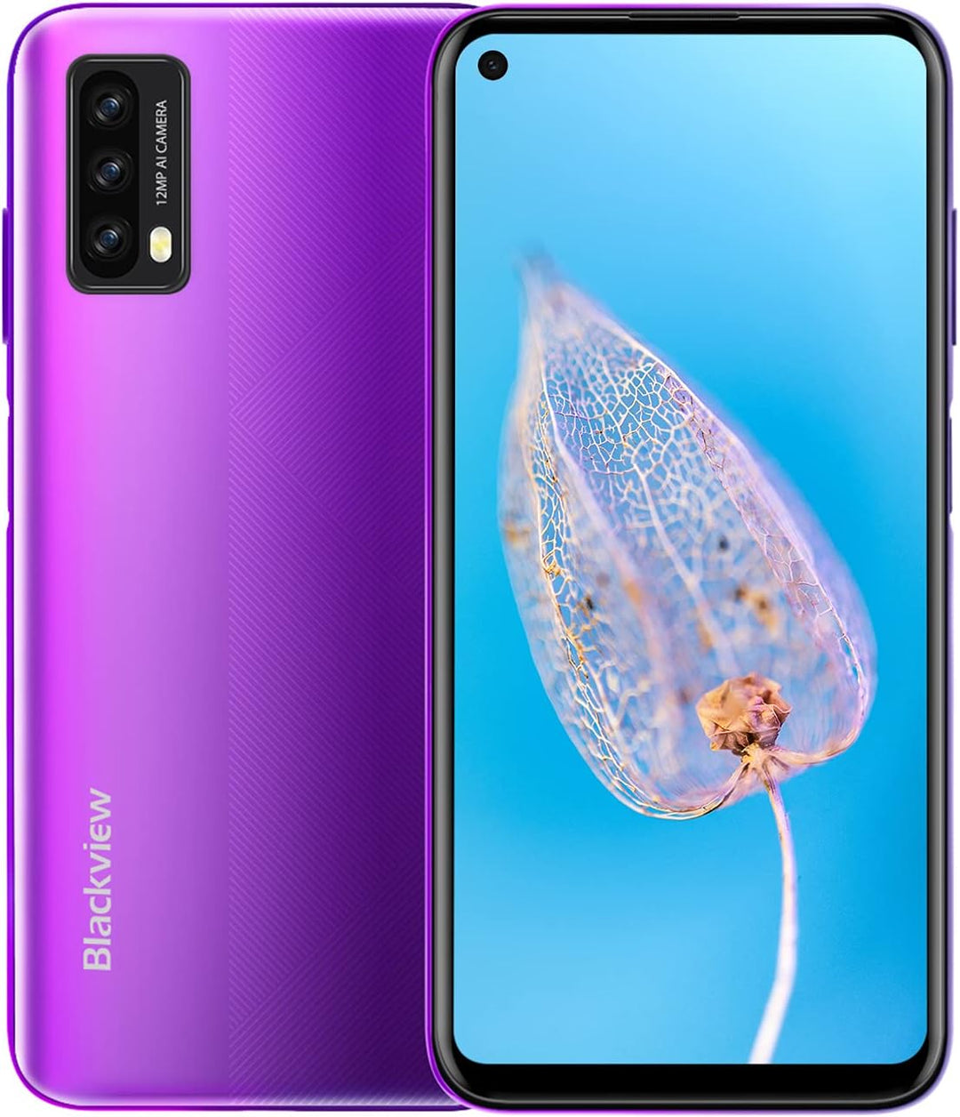 Blackview A90 - Smartphone 64GB, 4GB RAM, Dual SIM, Purple, Purple