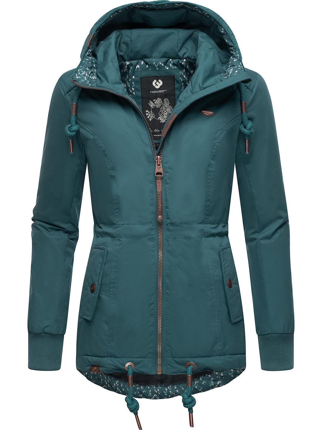 Ragwear Damen Winterjacke Outdoorjacke mit Kapuze YM-Danka XS-6XL S Dark Green22, S Dark Green22