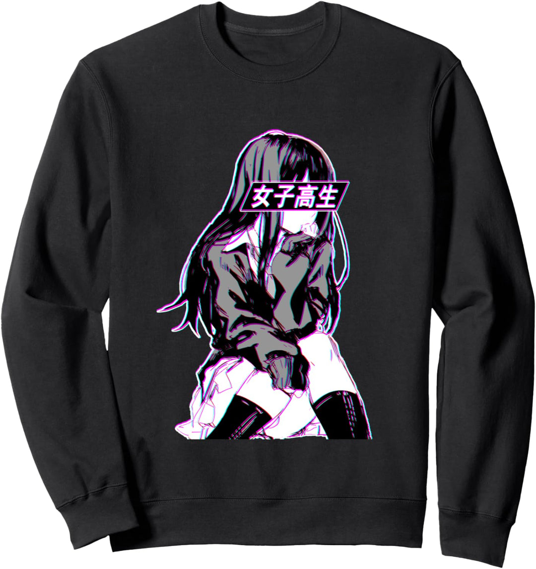 Japanische Anime Vaporwave Geschenke Tees Otaku Shirts Sweatshirt