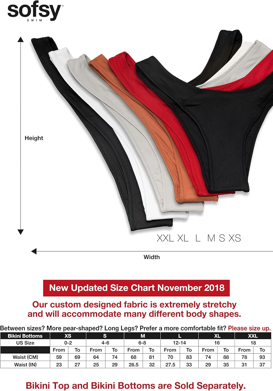 sofsy Bikini für Damen sexy Zweiteiler Triangelbikini Badeanzug (Bikini Oberteil & Höschen Separat E