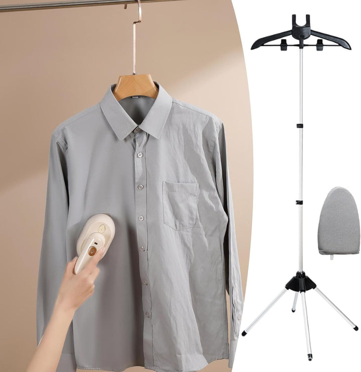 Porte-Cintre À Vapeur | Support Repassage Pliable Vertical Avec, Accessoire Pour Vêtements Longs, Ch