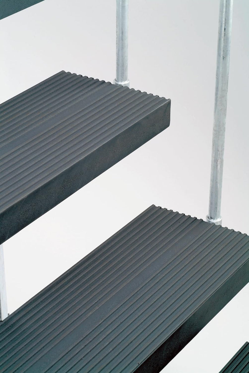 DOLLE TRIMAX-Stufe für Aussentreppen, Einzelstufe 100 x 22 x 4 cm, anthrazit. Aus glasfaserverstärkt