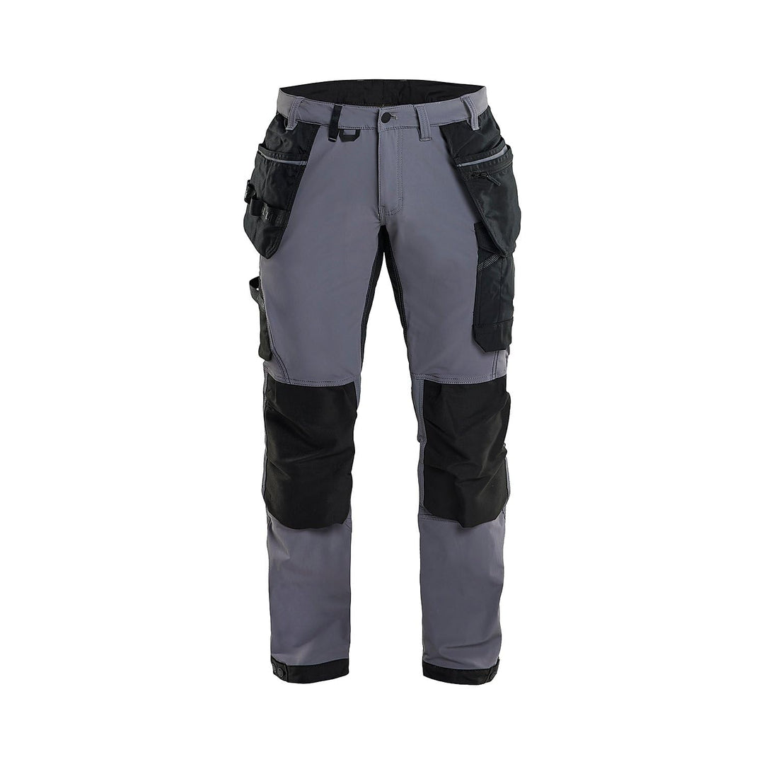Blaklader 152216459699D112 4-Wege Stretch Handwerker Arbeitshose, Mittelgrau/Schwarz, Grösse D112