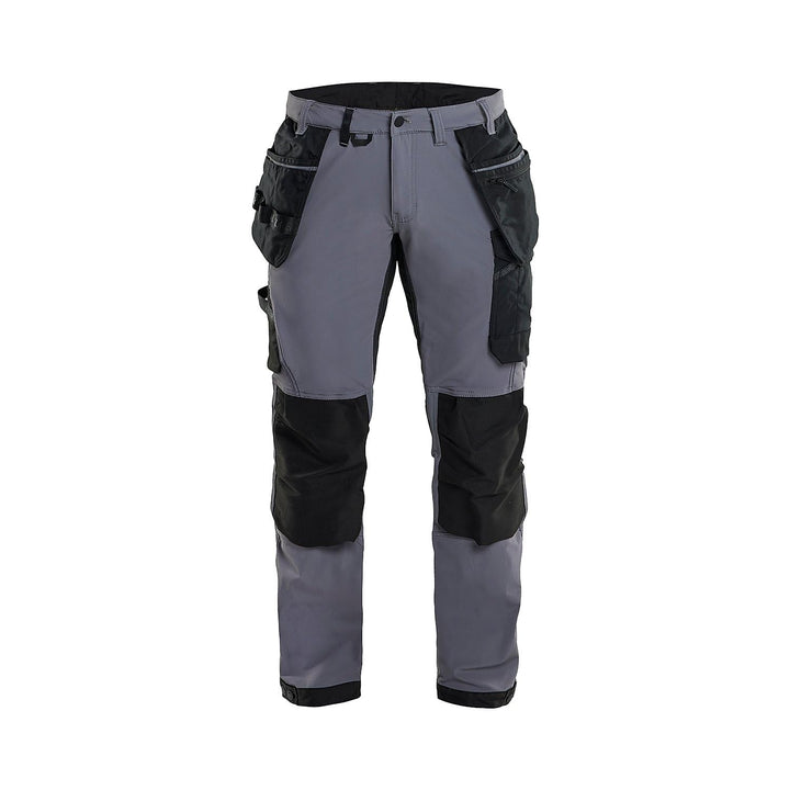 Blaklader 152216459699D112 4-Wege Stretch Handwerker Arbeitshose, Mittelgrau/Schwarz, Grösse D112
