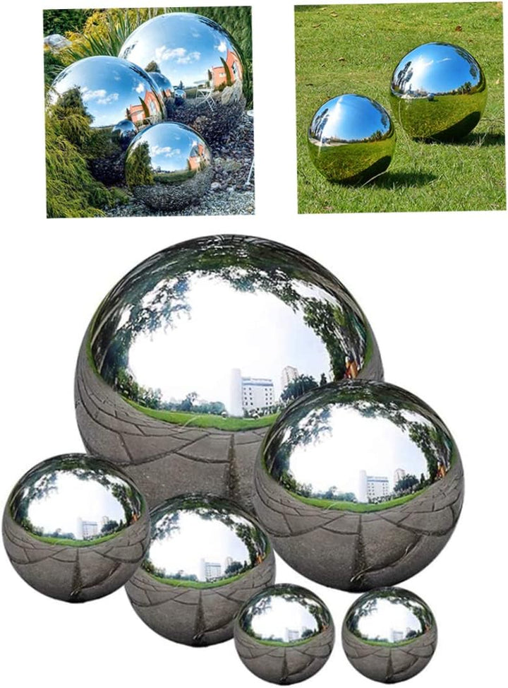 Gartenstatuen, rostfreier Stahlblicken 5.1+7.6+10+15cm Runde Kugel, 5.1+7.6+10+15cm Runde Kugel