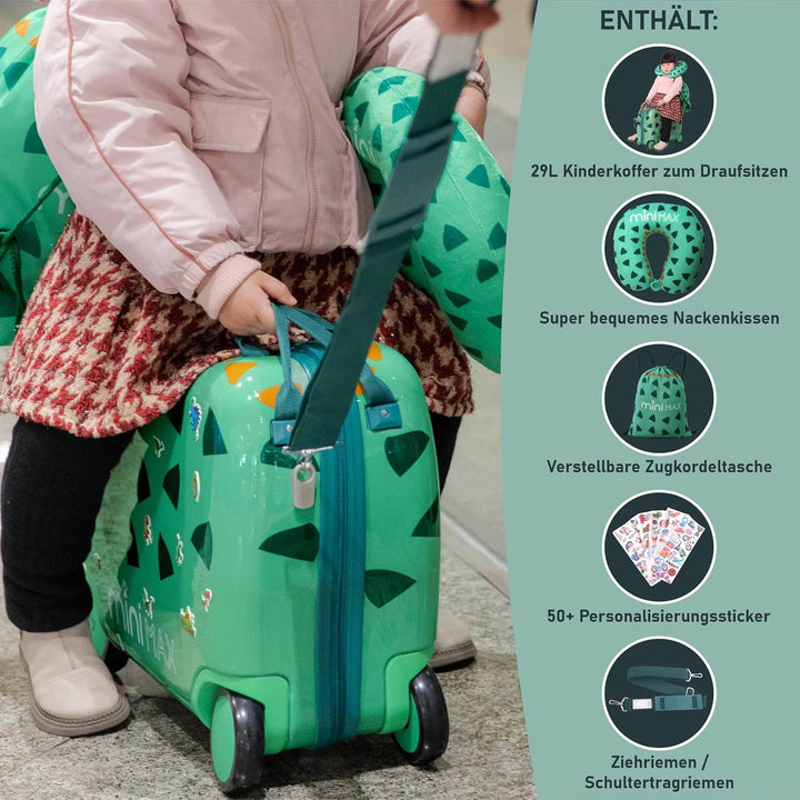 Aerolite MiniMax Kinder-Ride-On-Koffer, passend für 45 x 36 x 20 cm, EasyJet, maximale Grösse, Kinde