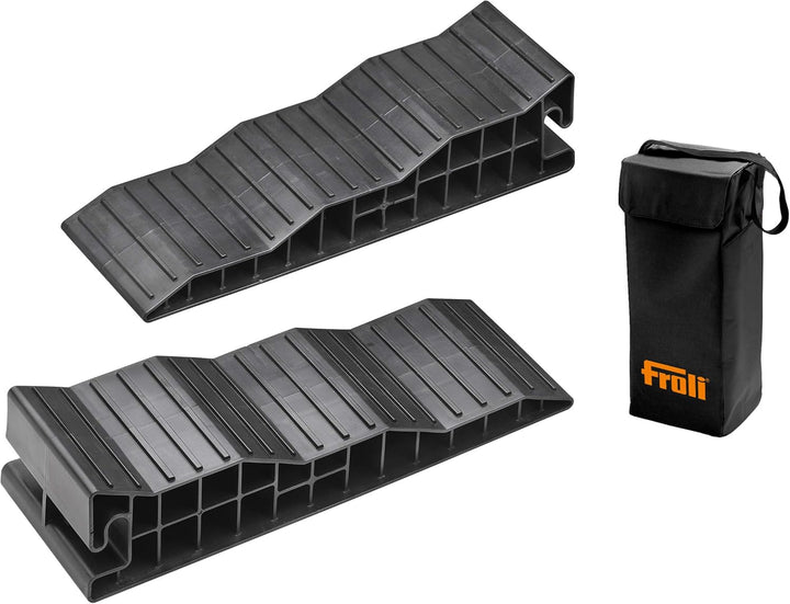 Froli Stufenkeile Auffahrkeile - 2 er Set für Wohnmobil, Reisemobil, Wohnwagen und Camper, Ausgleich