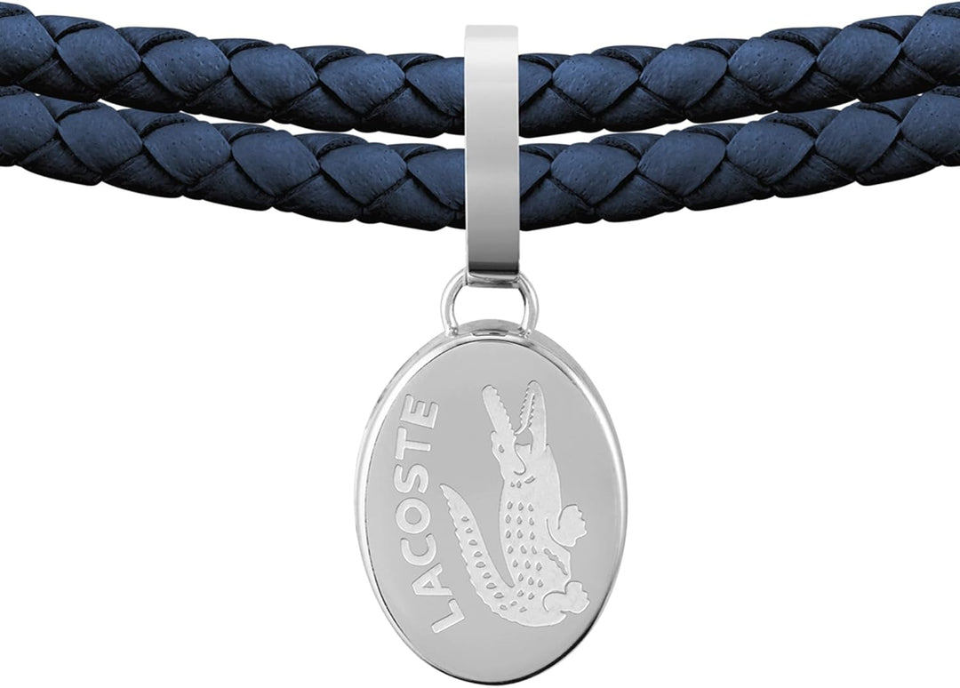 Lacoste Lederarmband für Damen Kollektion SNEAK Blue, Blue